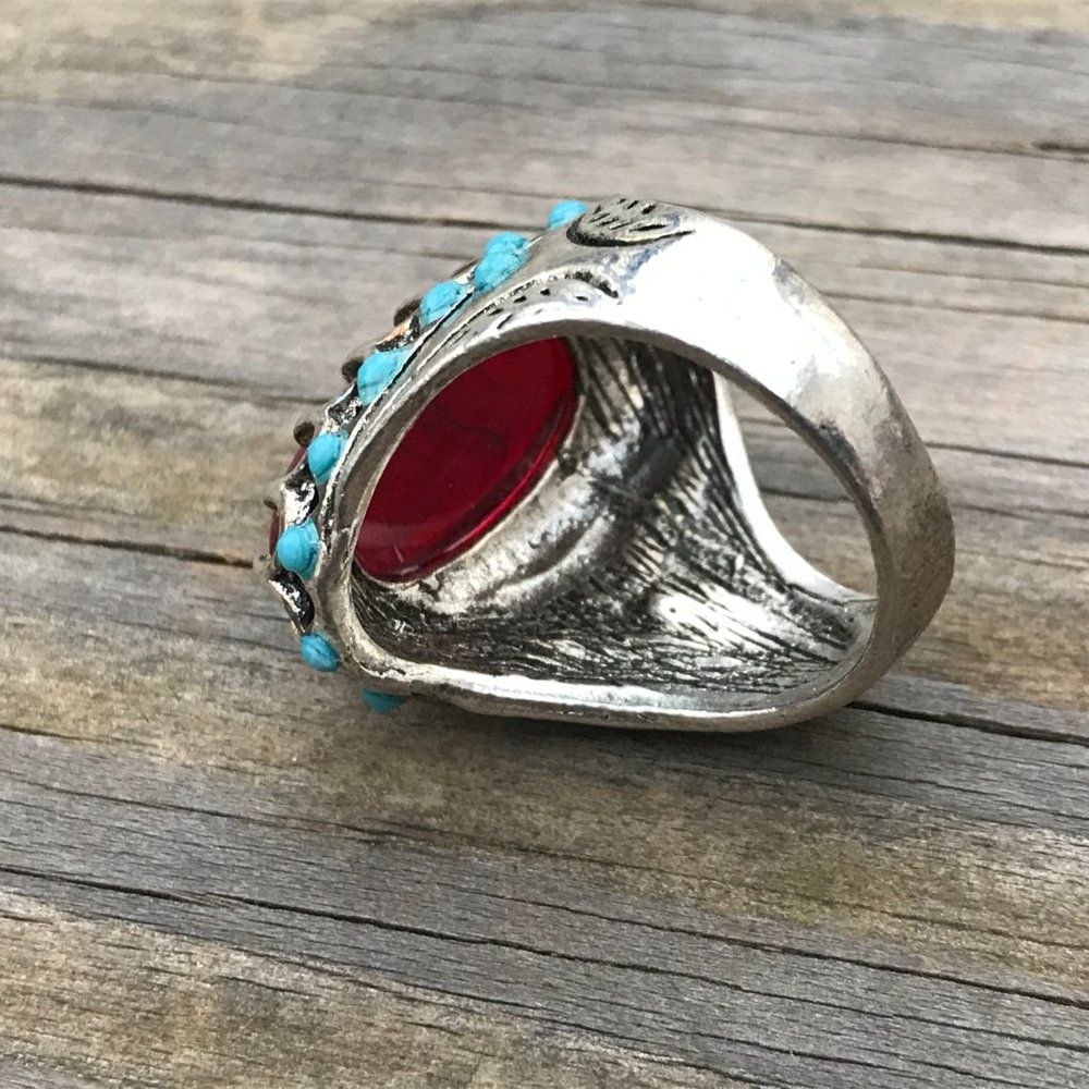 Valentines Day Gift For Him Men Ring Fashion Jewel - Picture 8 of 10